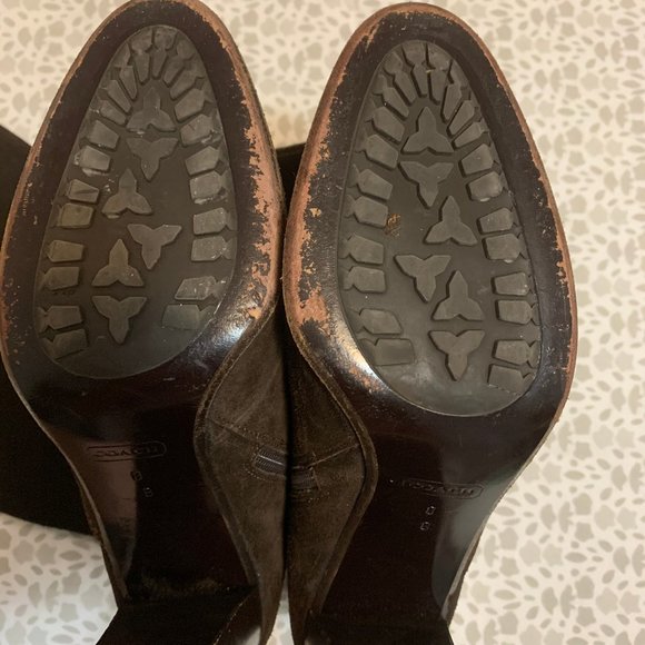 Coach Robynn Mid Calf Suede Boots - Picture 2 of 2